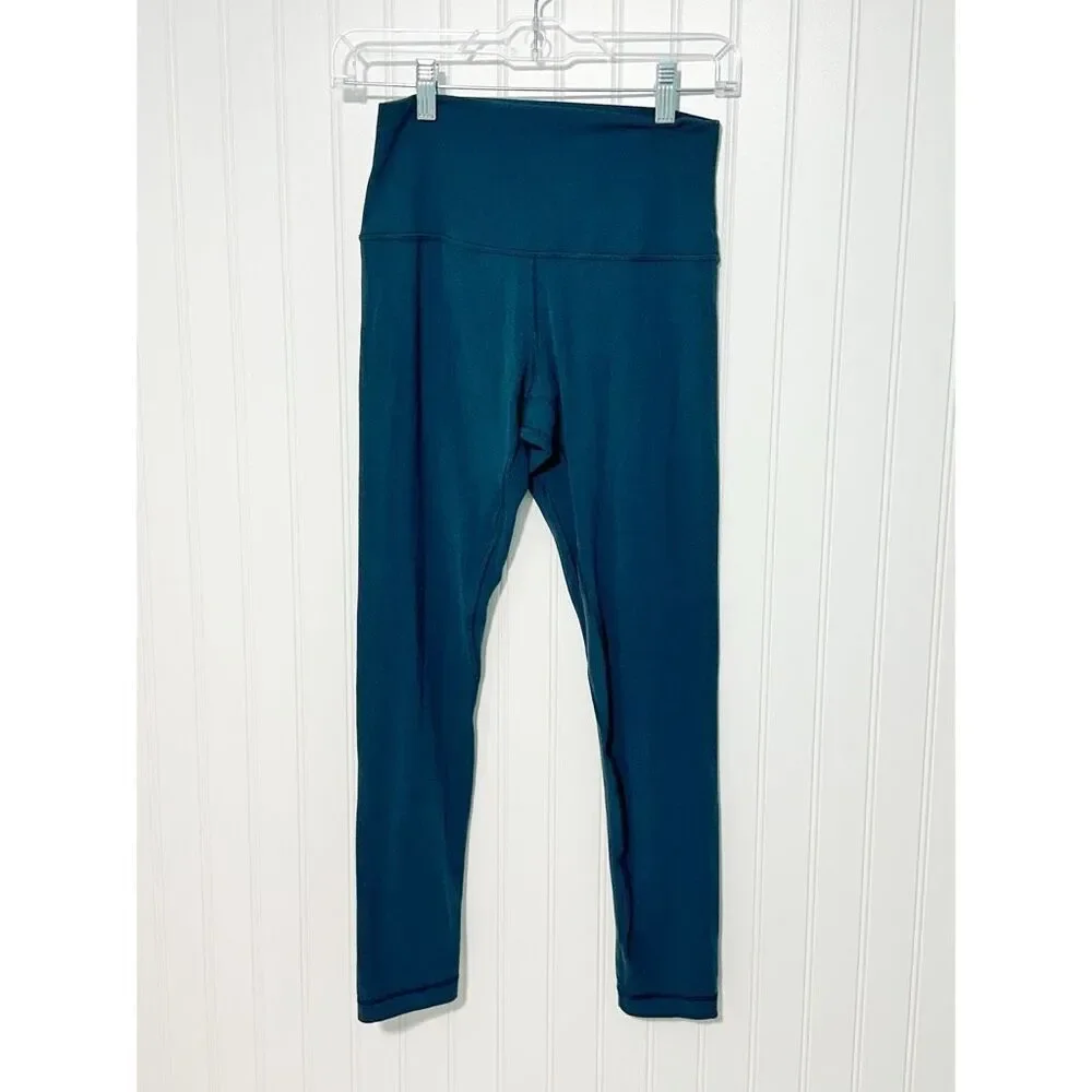Lululemon Women's Tight High‎ Waisted Leggings Dark Green Size 6